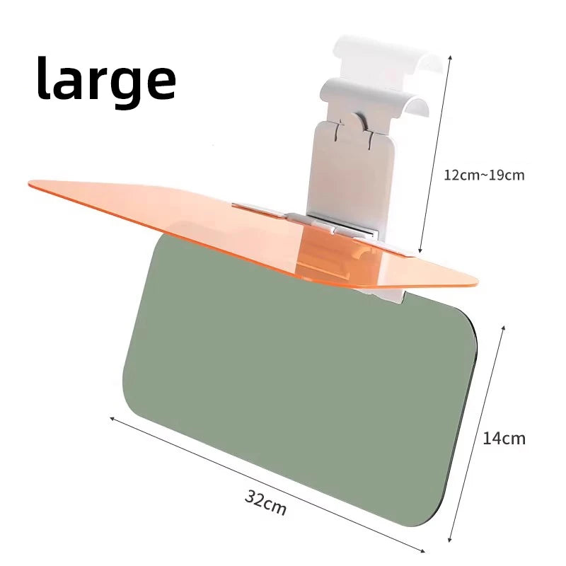 2 in 1 Anti-Glare Night Vision and Sun Visor for Cars, Vans, SUVs