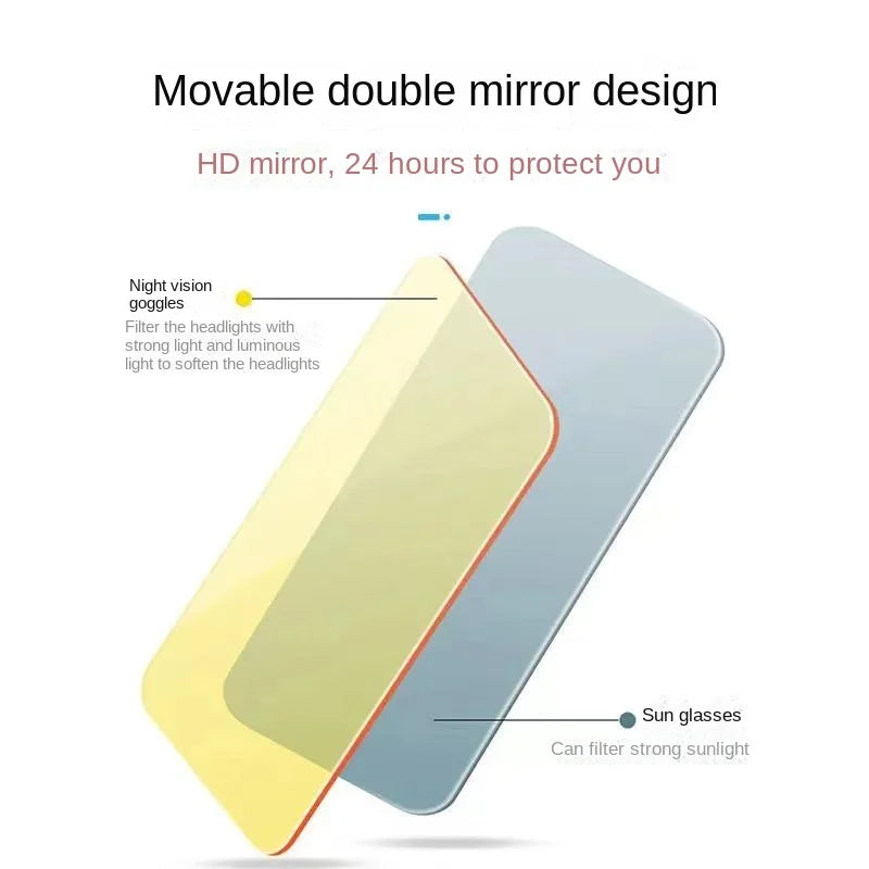 2 in 1 Anti-Glare Night Vision and Sun Visor for Cars, Vans, SUVs